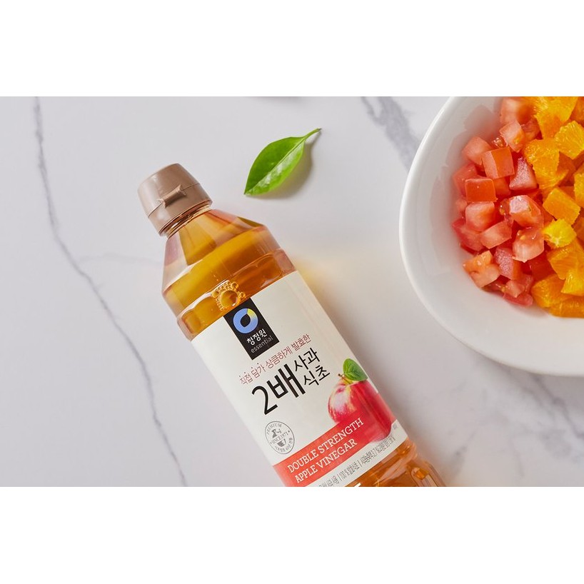 [CHUNGJUNGONE] GIẤM TÁO 2 QUẢ 500ML - [청정원] 2배 사과식초 500ML