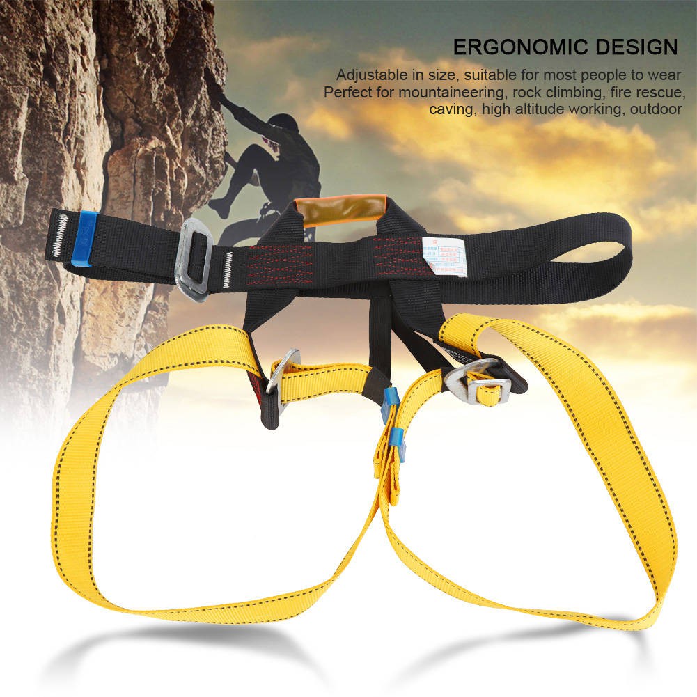 Harness Safety Belt for Rappelling Climbing Mountaineering Climbing Outdoor Half Body Rock