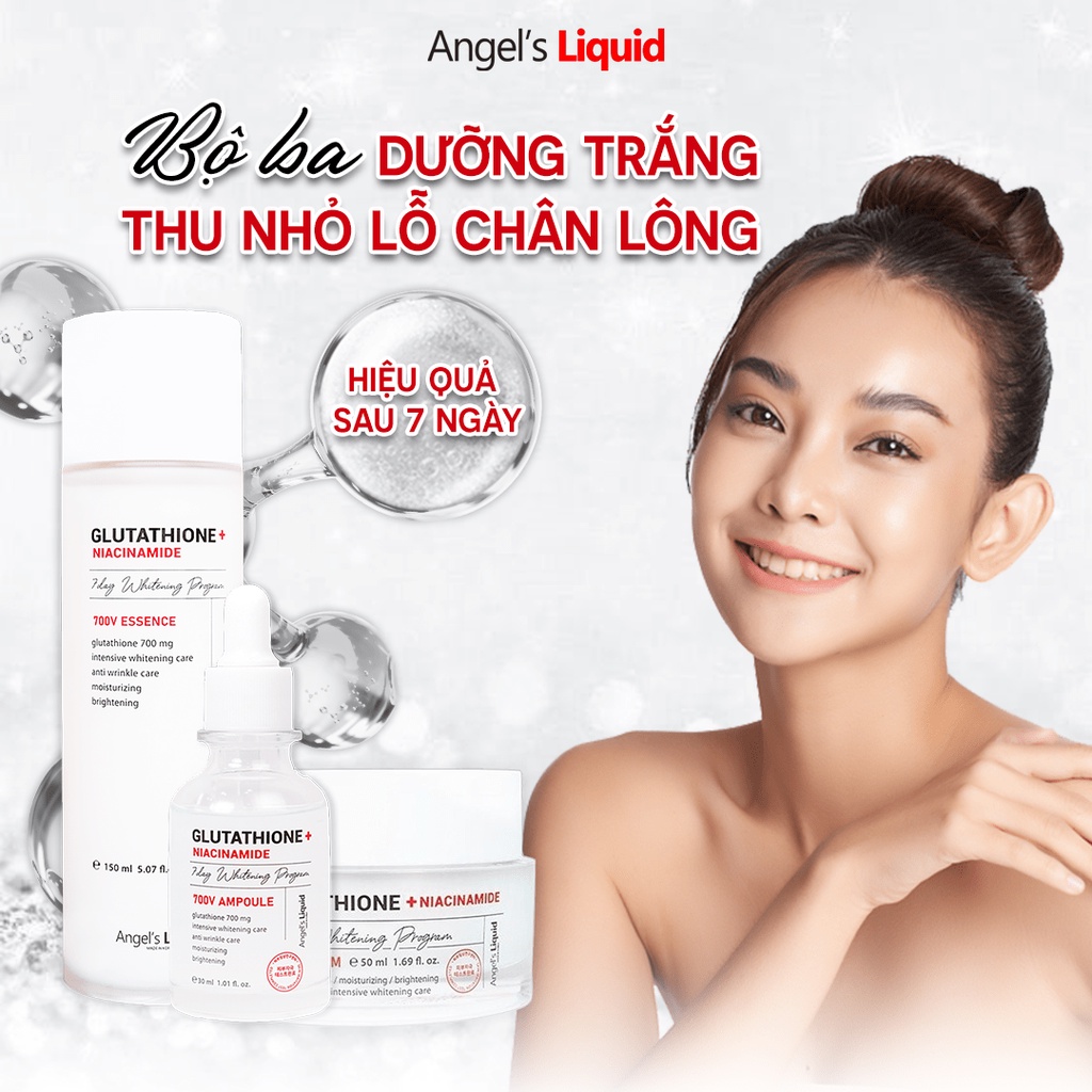Tinh Chất ANGEL'S LIQUID Giảm Thâm Nám Glutathione + Niacinamide 700V-Ampoule 30ml