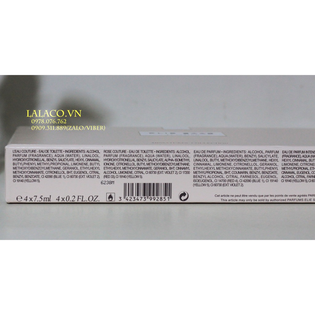 Bộ Nước hoa Gift Set Mini Elie Saab Le Parfum 4 chai 2018 | BigBuy360 - bigbuy360.vn