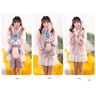 Gấu bông thỏ mặc váy dễ thương - Size 90cm - Gấu bông thỏ tím