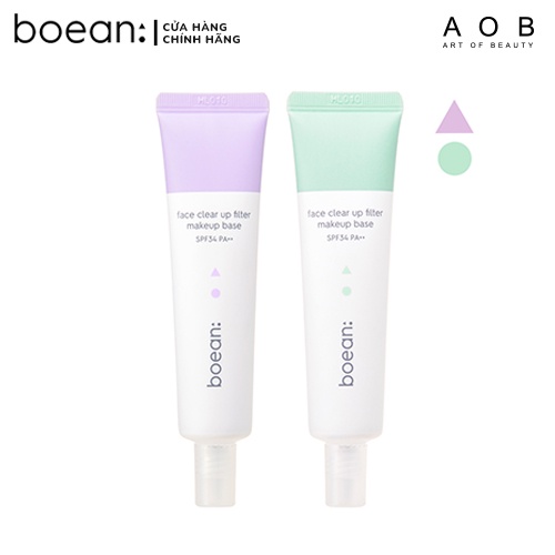 Kem Nền Boean Face Clear Up Filter Makeup Base SPF34PA++ Greenery - Date: 06/01/2023