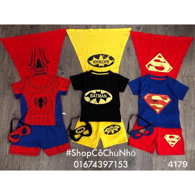 Set Siêu anh hùng bé trai