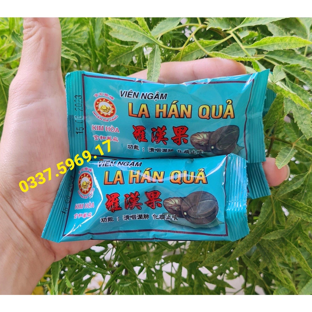 VIÊN NGẬM LA HÁN QUẢ - MÁT PHỔI - GIẢM HO - TAN ĐÀM - GÓI 2 VIÊN