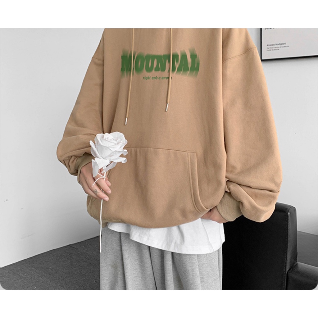 Áo Hoodie Mũ 2 Lớp Phối Chữ Sành Điệu Ulzzang Trẻ Trung Năng Động, Nỉ Mịn 2 Lớp Dày Dặn Ấm Áp Trend 2022