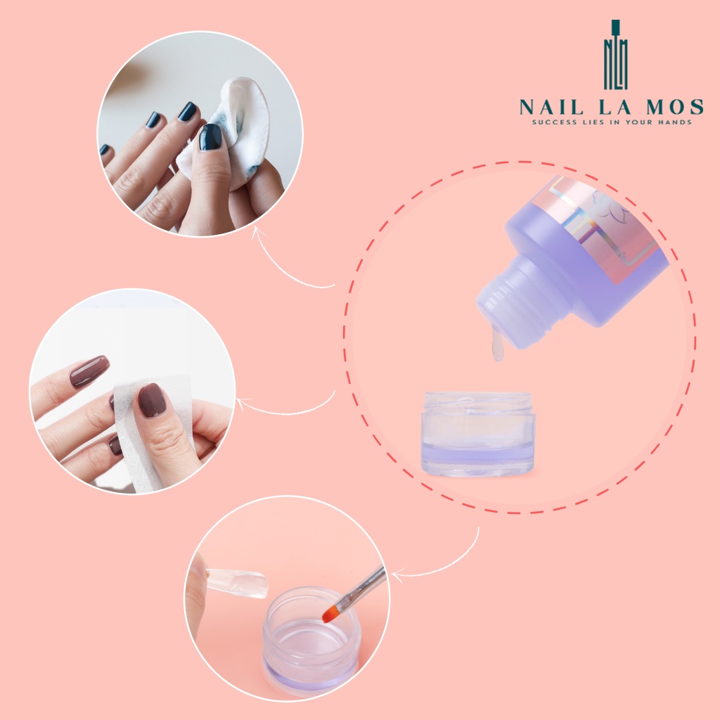 Nước lau gel Li-nail chính hãng  có mùi thơm - cồn lau gel chuyên dụng cho dân làm móng