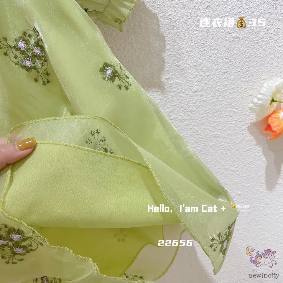 Đầm Sườn Xám Phối Lưới Thiết Kế Phong Cách Trung Hoa Dễ Thương Thời Trang Mùa Hè Cho Bé Gái