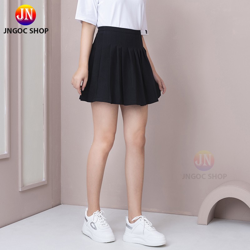 Chân váy ngắn xếp ly lưng cao xinh xắn, Chân váy xòe chữ A ngắn có quần trong chống lộ | BigBuy360 - bigbuy360.vn