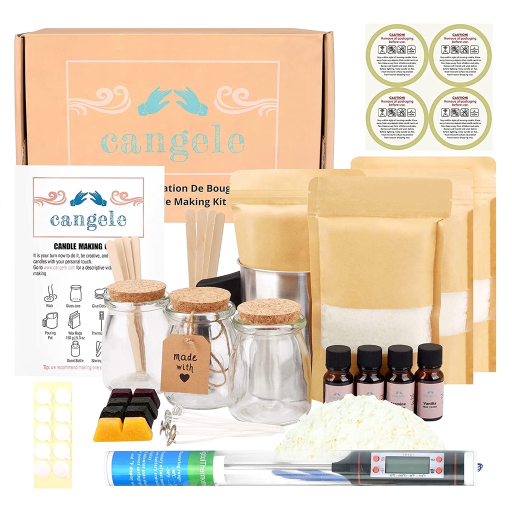 Bộ Dụng Cụ Làm Nến Thơm Candle Making Kit Làm Quà Tặng Sinh Nhật Giáng Sinh Handmade