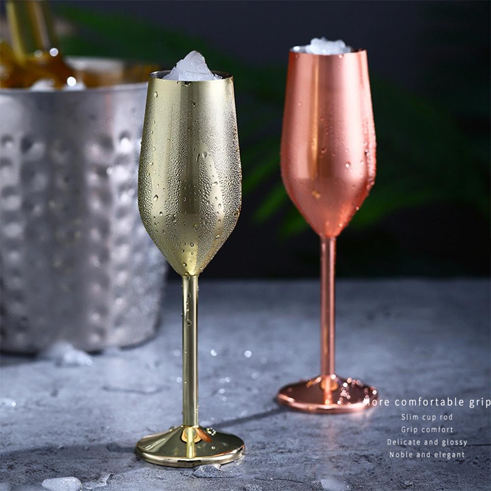 Dalton champagne cup nhà hàng kim loại sáng tạo ly rượu dụng cụ quầy bar cocktail thủy tinh