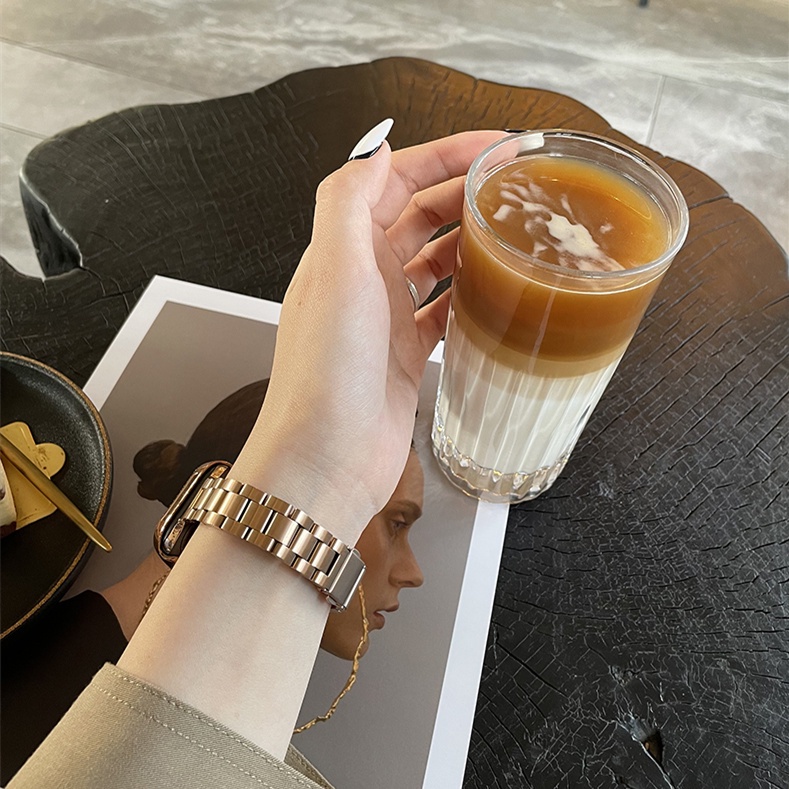Dây Đeo Inox Cho Đồng Hồ Thông Minh iWatch Series 7 6 SE 5 45mm 41mm iWatch 4 3 2 1 44mm 40mm