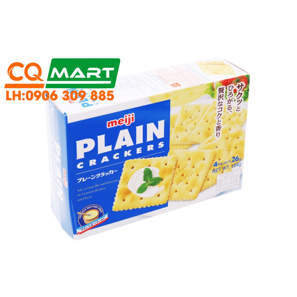 Bánh Meiji Plain Cracker Hộp 104g