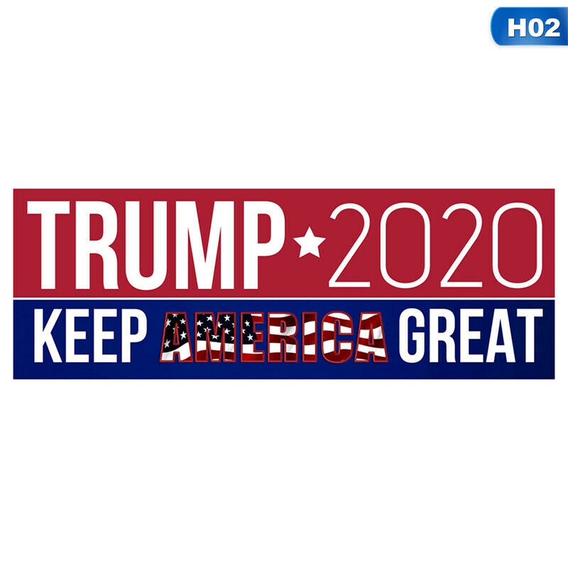 Decal Dán Trang Trí Xe Hơi In Chữ Trump 2020 Make America Great Again