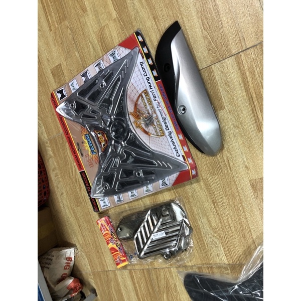 Giá trọn bộ 3 món ốp xe LEAD 2019->2022 bao gồm có Sàn chân +Ốp pô +Ốp quạt gió (cao cấp giá rẻ )