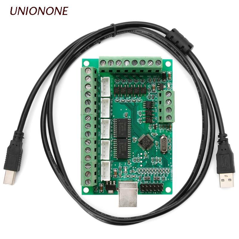 ONE  CNC USB MACH3 100Khz Breakout Board 5 Axis Interface Driver Motion Controller