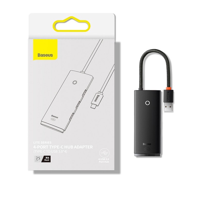 Hub chuyển đa năng Baseus Lite Series 4-Port Type C HUB Adapter 4 Cổng Type C