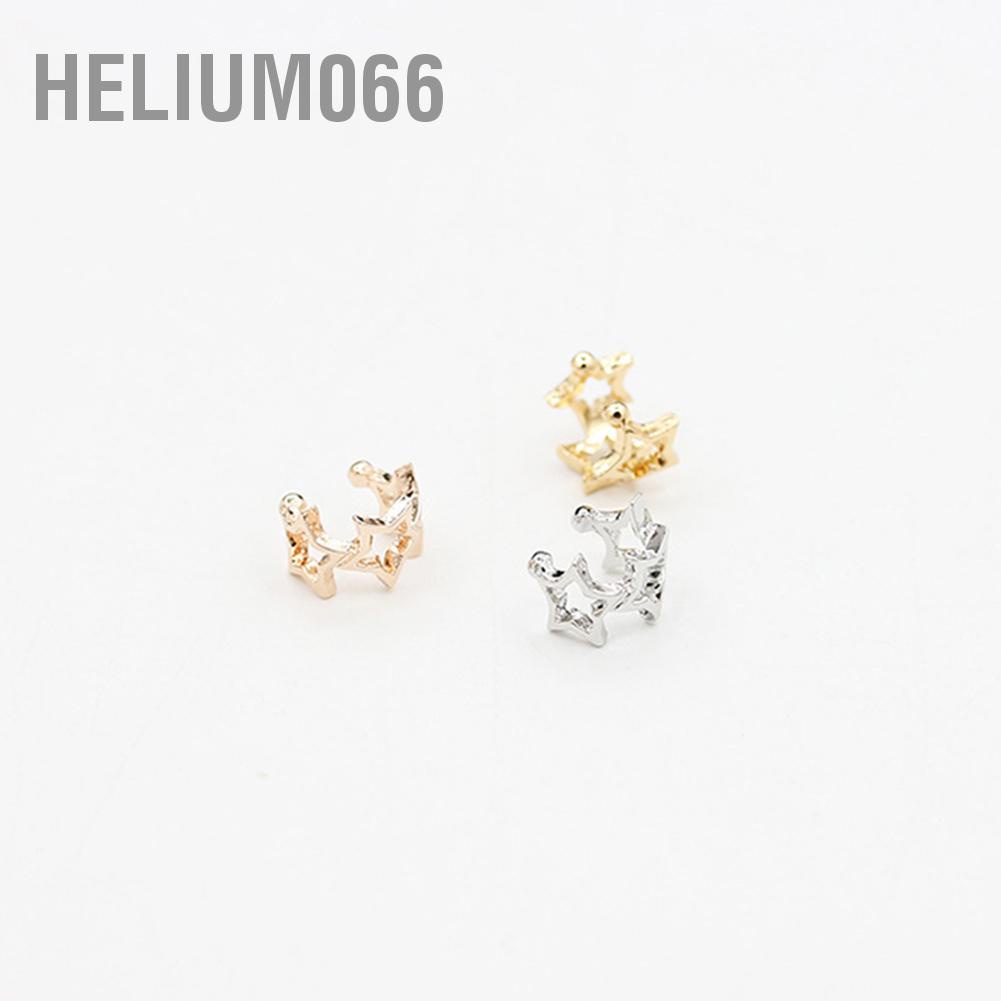 Helium066 Helium066 Fahion Exquisite Star Ear Clip Earrings Women Eardrop Jewelry Accessories