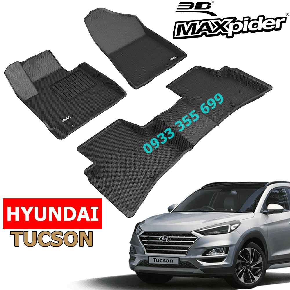 Thảm Lót Sàn HYUNDAI TUCSON chính hãng 3D MAXpider KAGU