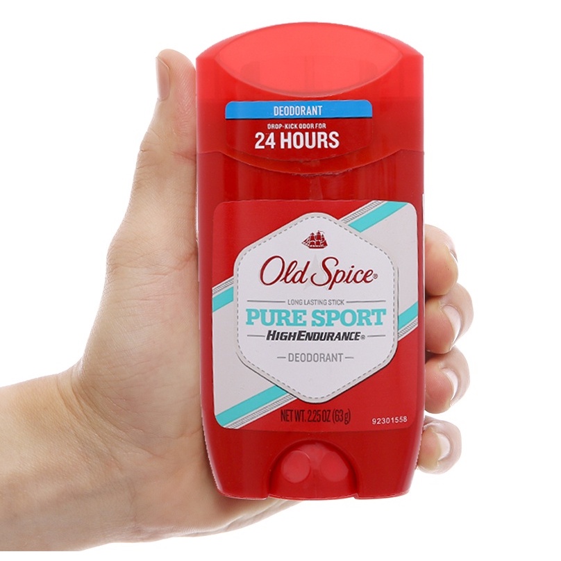 Lăn Khử Mùi Old Spice Pure Sport High Endurance 85g, Lăn Sáp Khử Mùi Cơ Thể Chính Hãng Mỹ Lưu Hương Thơm Suốt 24h