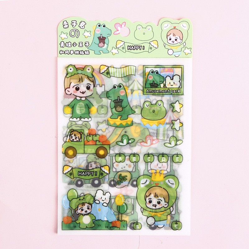 Set 4 tấm sticker trang trí vật nuôi siêu xinh -taphoagaunho