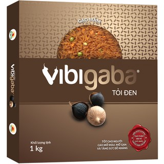 Gạo mầm tỏi đen vibigaba 1kg - gạo vì sức khỏe