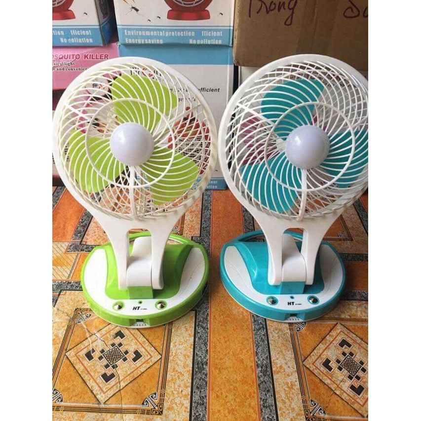 Quạt tích điện Minifan kèm đèn led mẫu mới  2020