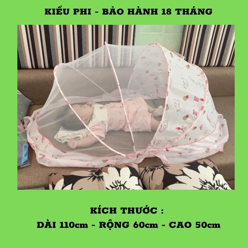 Màn chụp chống muỗi cho bé - Mùng chụp gấp gọn cho bé thông mình, xếp gọn