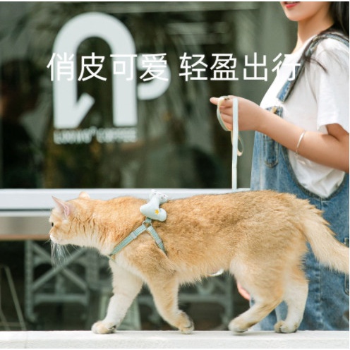 dây dắt chó mèo kèm yếm cute