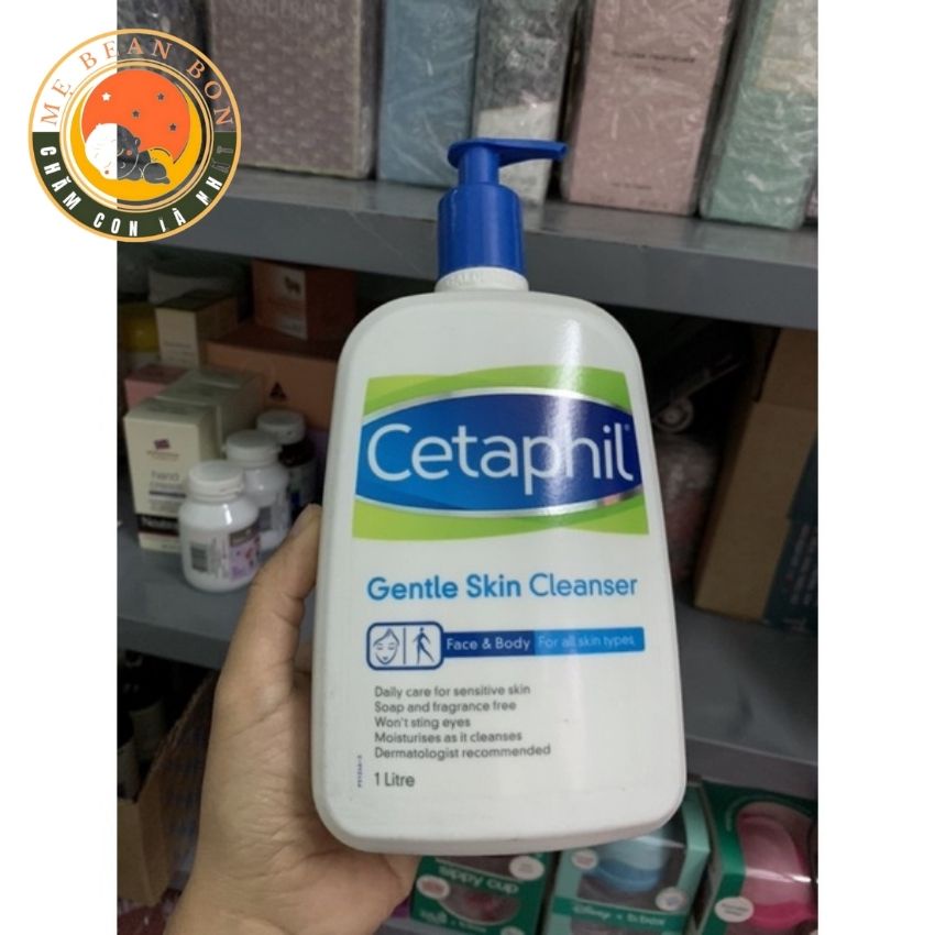 Sữa rửa mặt Cetaphil Gentle Skin Cleanser 1 lít Sữa Tắm Centaphil Úc làm sạch da nhạy cảm, da dầu, da hỗn hợp, da khô