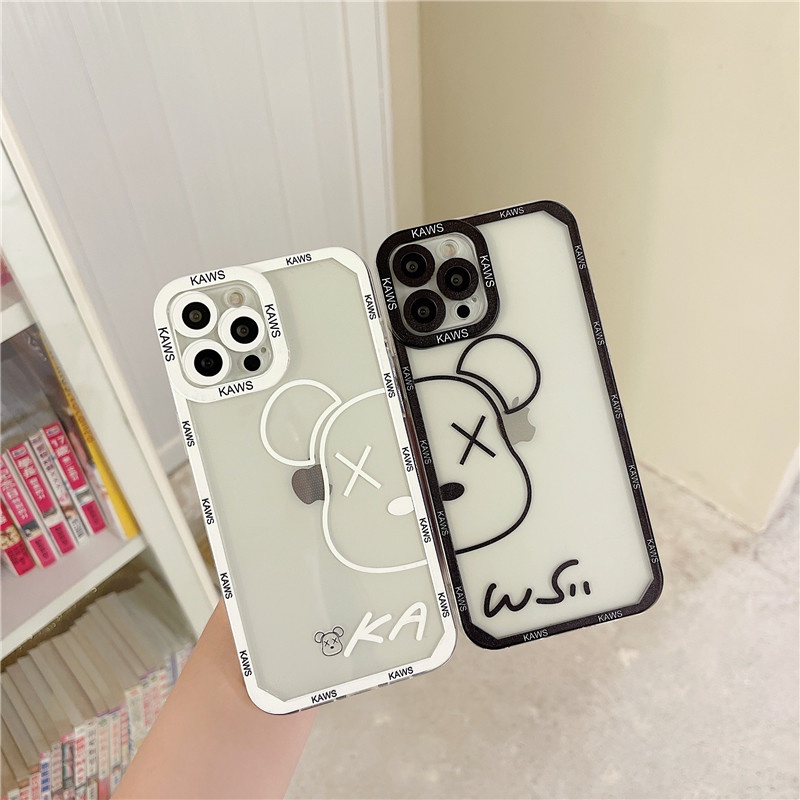Ốp Điện Thoại Trong Suốt In Hình Gấu Hoạt Hình Cho Iphone 13 12 11 Mini Pro Max Se2020 7 8 Plus Xr Xs Max X