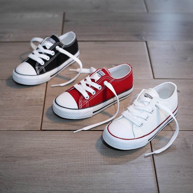Giày thể thao cho bé trai và bé gái 5 - 18 tuổi phong cách buộc dây kiểu dáng Converse cá tính GA69