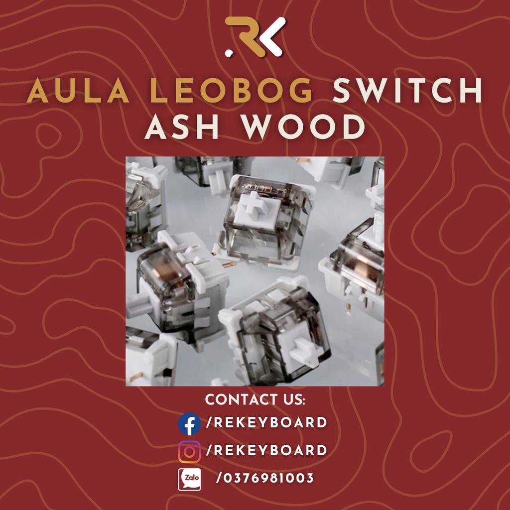 Aula Leobog Switch | Công tắc bàn phím cơ Leobog | Ash Wood | Wolf Berry Shaft Switch