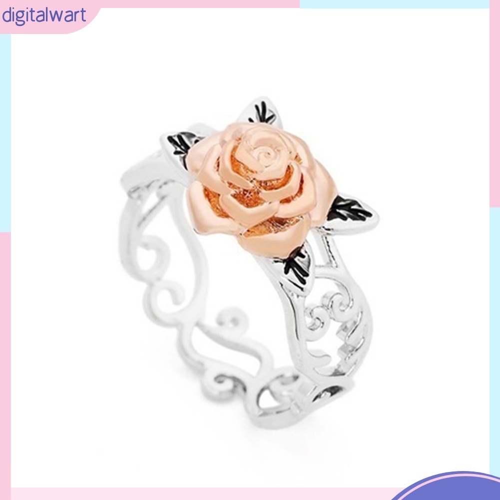 Nhẫn Hợp Kim Mặt Hình Hoa Đính Đá Thời Trang Cổ Điển Cho Nữ