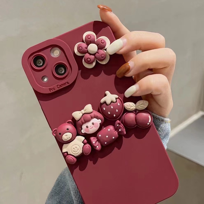 Ốp điện thoại hình dễ thương cho iPhone 13Pro Max 13Pro 13 12ProMax 12Pro 12 11 Pro Max IX Xs Max XR iPhone 7 8 Plus | BigBuy360 - bigbuy360.vn