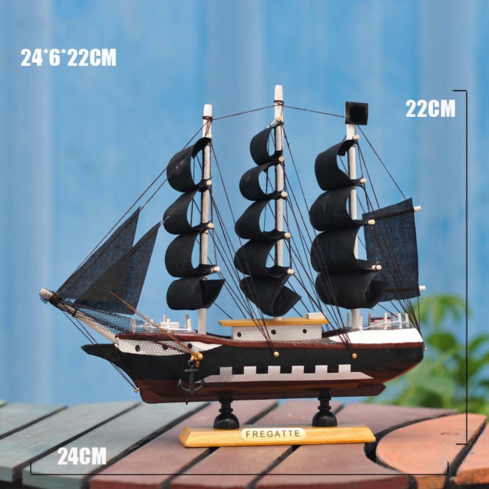 Mô hình tàu thủ công bằng gỗ N9B3 gồm 3 kích thước