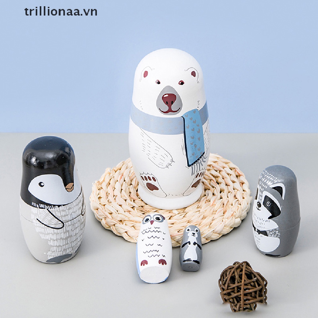 Bộ 5 Búp Bê Hoạt Hình Matryoshka Nga Nesg Matrioska Babushka
