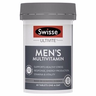 (Hàng Úc) Vitamin Tổng Hợp Cho Nam – Swisse Men’s Ultivite Multivitamin (60 viên)