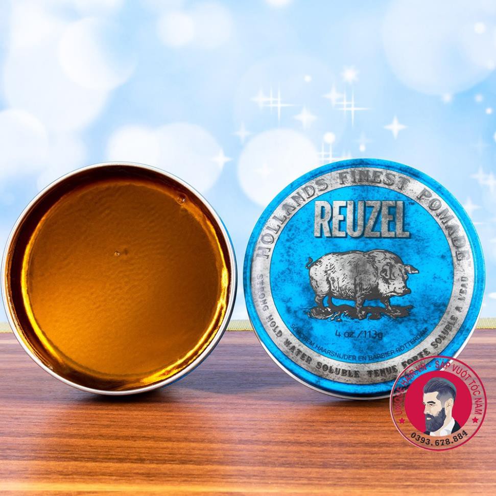 Chiết Dùng Thử : Sáp vuốt tóc Reuzel Blue pomade  ! Travel Size 10-20-30g