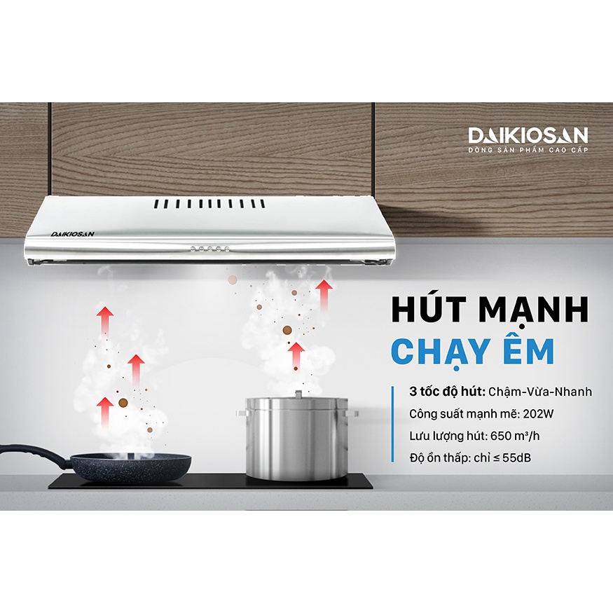 Máy hút mùi nhà bếp Daikiosan DKH000006 nhập khẩu Châu Âu