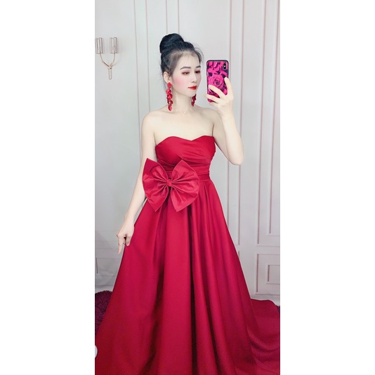 Bộ phụ kiện thời trang nơ lưng rời TRIPBLE T DRESS phối cùng váy đầm siêu xinh