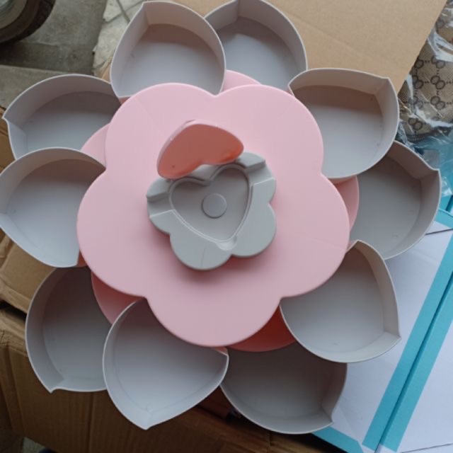 Khay mứt 2 tầng 10 cánh