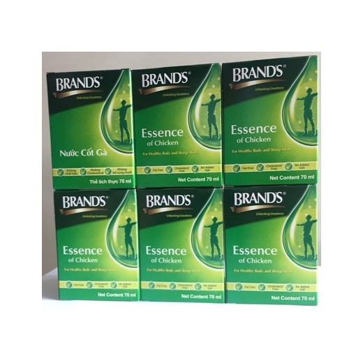 THỰC PHẨM CHỨC NĂNG NƯỚC CỐT GÀ BRANDS HỘP 6 HŨ 70ML