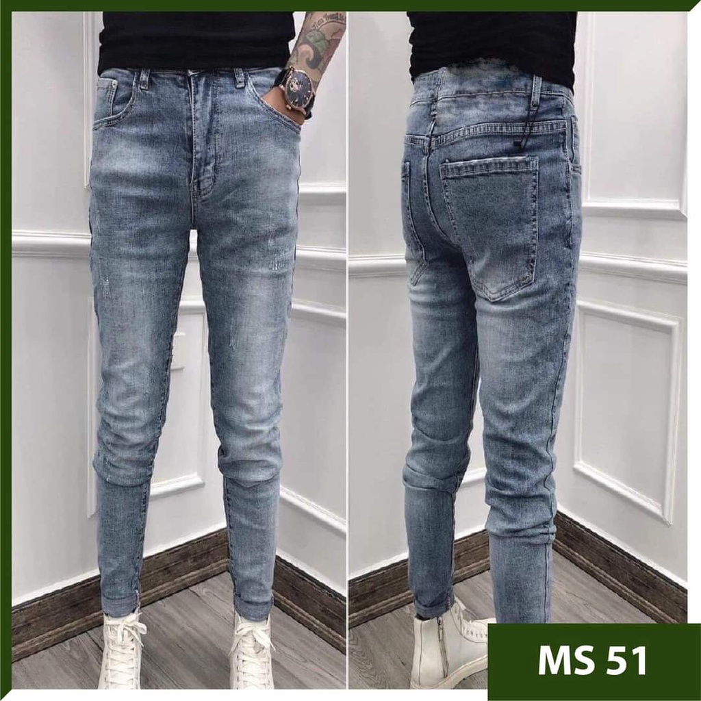 Quần jean nam tenji ad9999tj quần bò nam xanh trơn cao cấp trẻ trung phong cách tenji store 9