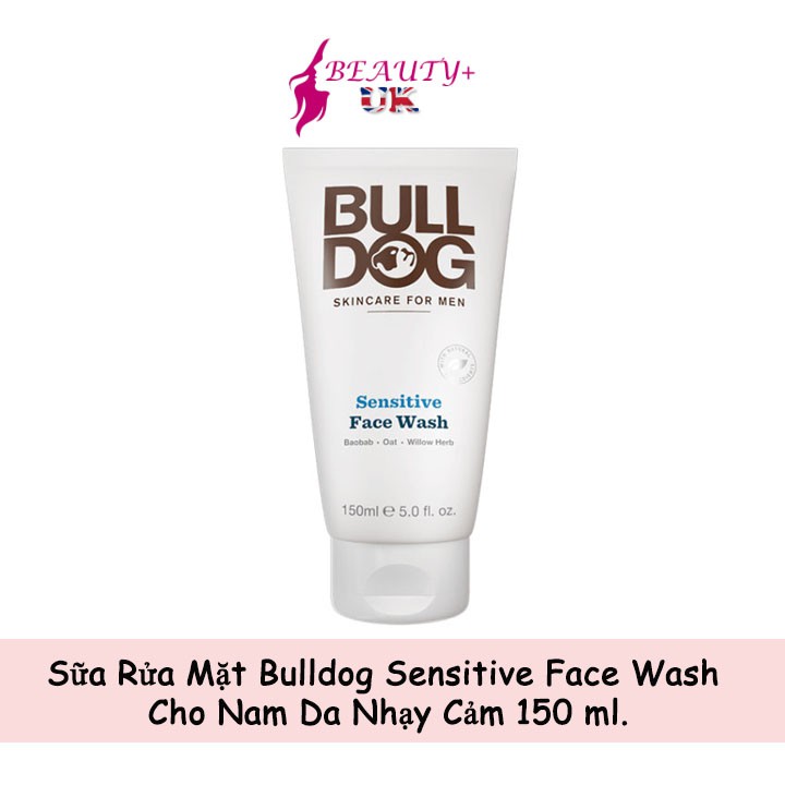 Sữa Rửa Mặt Bulldog Sensitive Face Wash Cho Nam Da Nhạy Cảm 150 Ml