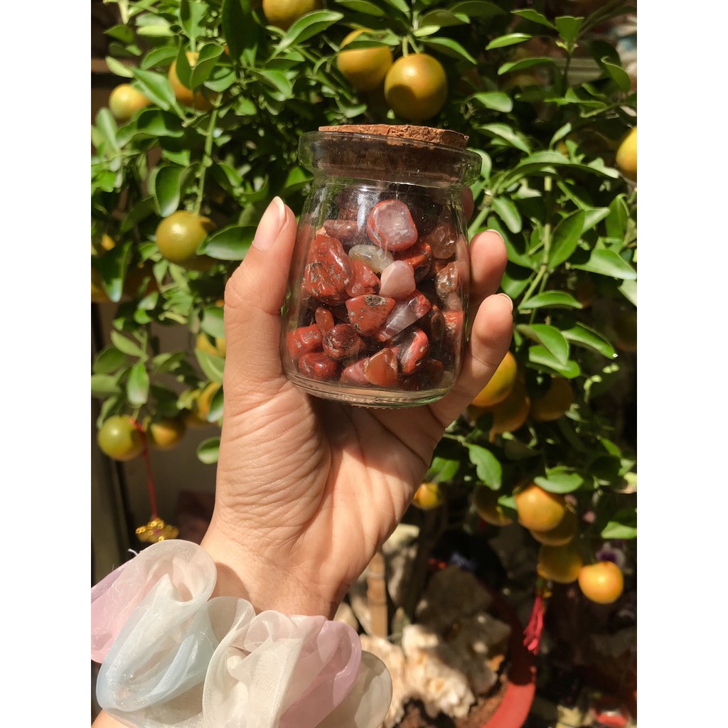 Đá vụn ma não (100gram) - Đá thanh tẩy tarot - Đá vụn màu đỏ | BigBuy360 - bigbuy360.vn