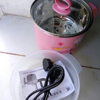 Nồi lẩu điện mini 18cm(tặng lồng hấp)