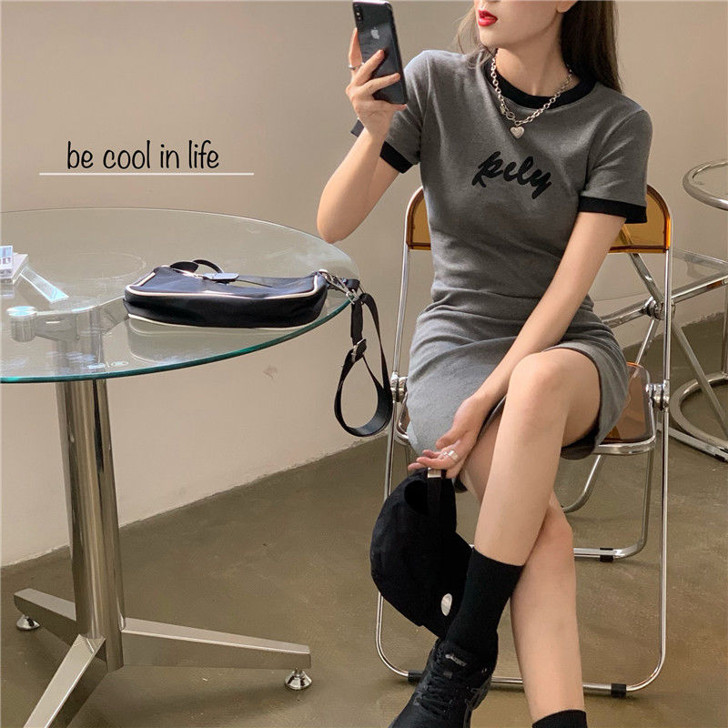 Đầm Thun Ngắn Tay Ôm Dáng Thời Trang Dành Cho Nữ