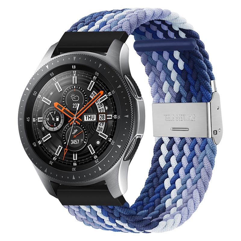 Dây Đeo Sợi Nylon Co Giãn 20mm 22mm Cho Đồng Hồ Thông Minh Huawei watch 3 Pro/GT 2 46mm Cho galaxy watch 3 45mm
