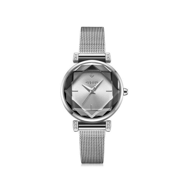 Đồng Hồ Nữ JA-1214A Julius Hàn Quốc Dây Thép (Bạc)