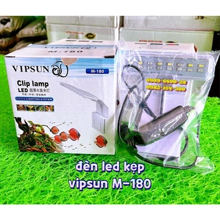 Đèn led kẹp đổi màu, kẹp thành hồ cá thủy sinh vipsun m180 m280